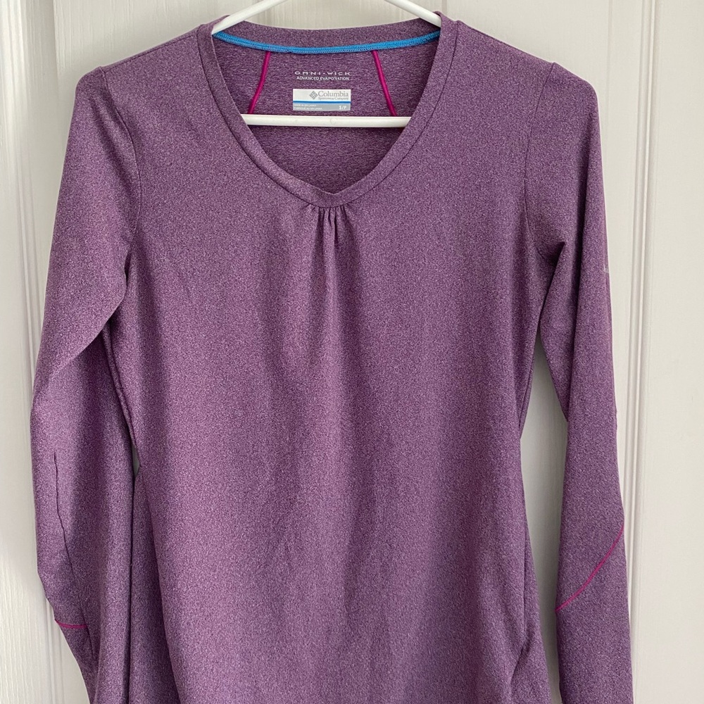 Columbia long sleeve shirt pink/purple size Small Women’s